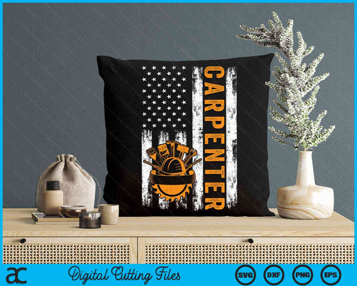 USA Flag Patriotic Carpenter American Flag SVG PNG Digital Cutting Files USA Flag Patriotic Carpenter American Flag SVG PNG Digital Cutting Files