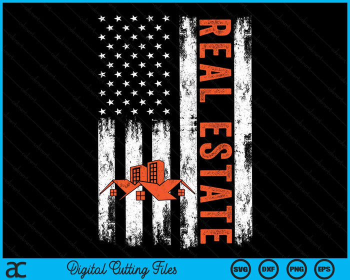 USA Flag Patriotic Real Estate American Flag SVG PNG Digital Cutting Files USA Flag Patriotic Real Estate American Flag SVG PNG Digital Cutting Files