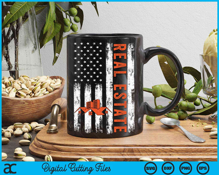 USA Flag Patriotic Real Estate American Flag SVG PNG Digital Cutting Files USA Flag Patriotic Real Estate American Flag SVG PNG Digital Cutting Files