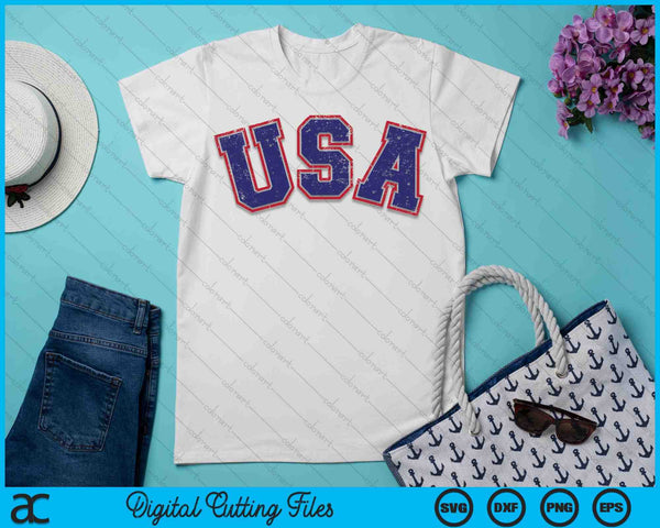 USA Team For Patriotic Independence Day On 4th Of July SVG PNG Cutting Printable Files