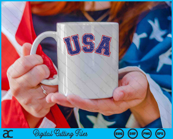 USA Team For Patriotic Independence Day On 4th Of July SVG PNG Cutting Printable Files