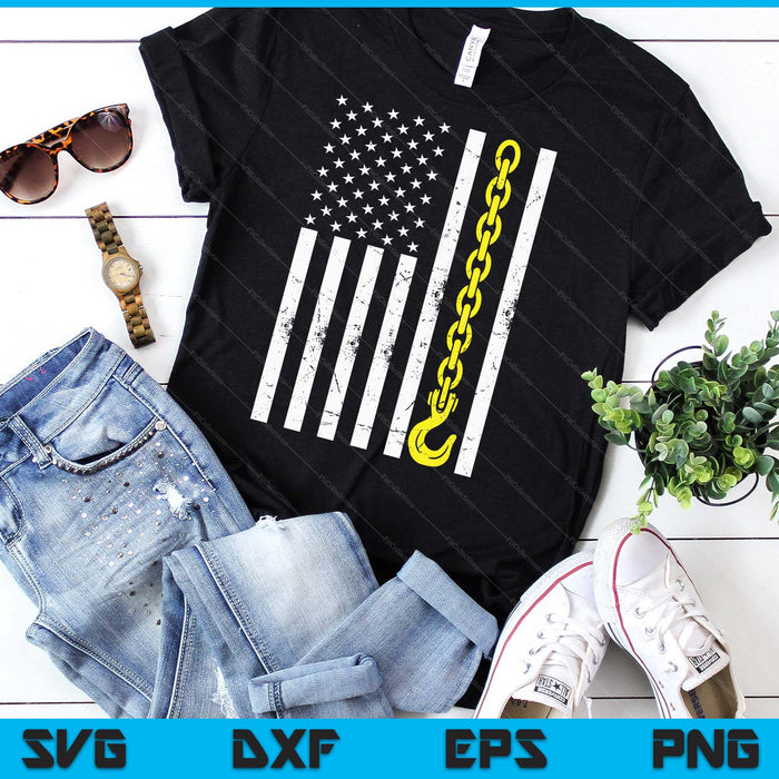 USA Yellow Thin Line Hook Tow Truck American Driver SVG PNG Digital Printable Files USA Yellow Thin Line Hook Tow Truck American Driver SVG PNG Digital Printable Files