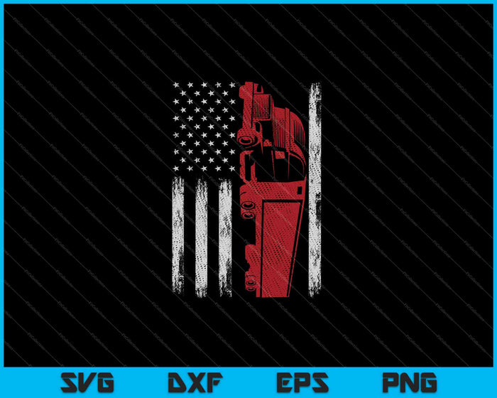 Amerikaanse Amerikaanse vlag Semi vrachtwagenchauffeur SVG PNG snijden afdrukbare bestanden Amerikaanse Amerikaanse vlag Semi vrachtwagenchauffeur SVG PNG snijden afdrukbare bestanden