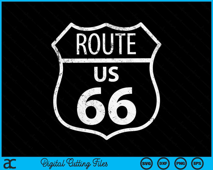 US Route 66 historisch teken SVG PNG snijden afdrukbare bestanden US Route 66 historisch teken SVG PNG snijden afdrukbare bestanden