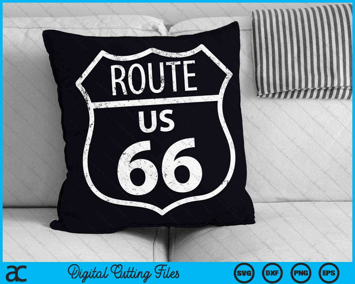 US Route 66 Historical Sign SVG PNG Cutting Printable Files