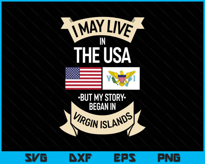 US Virgin Islands Roots American Flag USA SVG PNG Digital Printable Files US Virgin Islands Roots American Flag USA SVG PNG Digital Printable Files