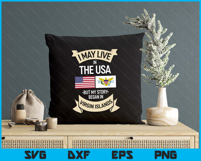 US Virgin Islands Roots American Flag USA SVG PNG Digital Printable Files US Virgin Islands Roots American Flag USA SVG PNG Digital Printable Files