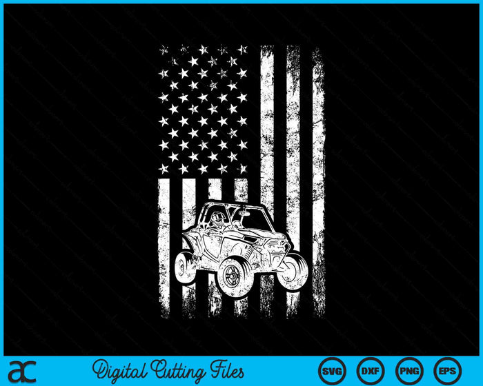 UTV Driver American Flag SVG PNG Digital Cutting Files UTV Driver American Flag SVG PNG Digital Cutting Files