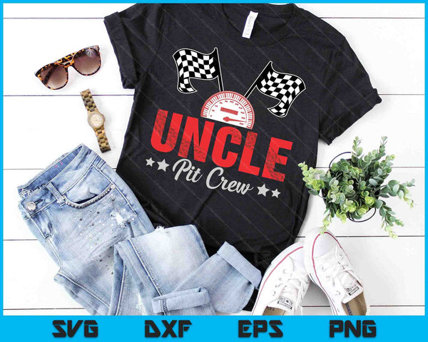 Uncle Pit Crew Race Car Racing Family SVG PNG Digital Printable Files