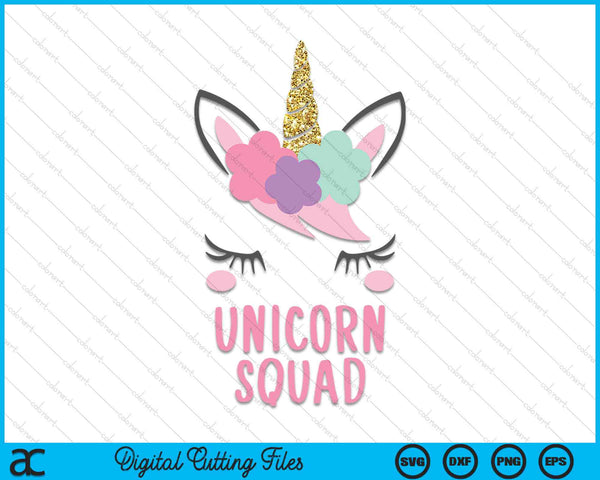 Unicorn Squad SVG PNG Digital Printable Files
