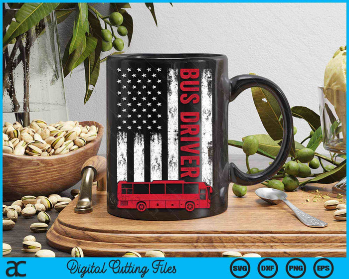 Usa Flag Patriotic Bus Driver American Flag SVG PNG Digital Cutting Files Usa Flag Patriotic Bus Driver American Flag SVG PNG Digital Cutting Files