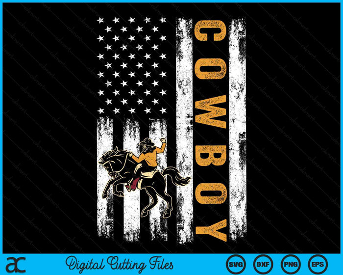 Usa Flag Patriotic Cowboy American Flag SVG PNG Digital Cutting Files Usa Flag Patriotic Cowboy American Flag SVG PNG Digital Cutting Files