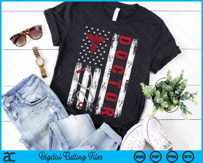 Usa Flag Patriotic Doctor American Flag SVG PNG Digital Cutting Files Usa Flag Patriotic Doctor American Flag SVG PNG Digital Cutting Files