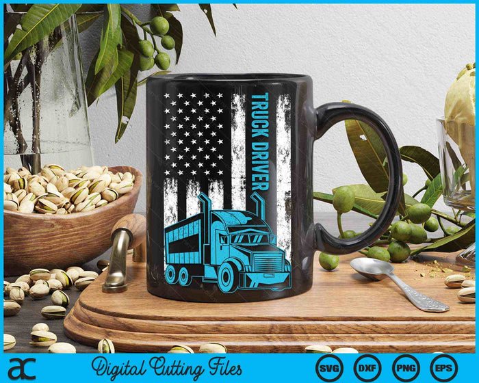 Usa Flag Patriotic Truck Driver American Flag SVG PNG Digital Cutting Files Usa Flag Patriotic Truck Driver American Flag SVG PNG Digital Cutting Files