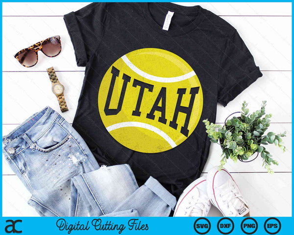 Utah Tennis Fan SVG PNG Digital Cutting Files
