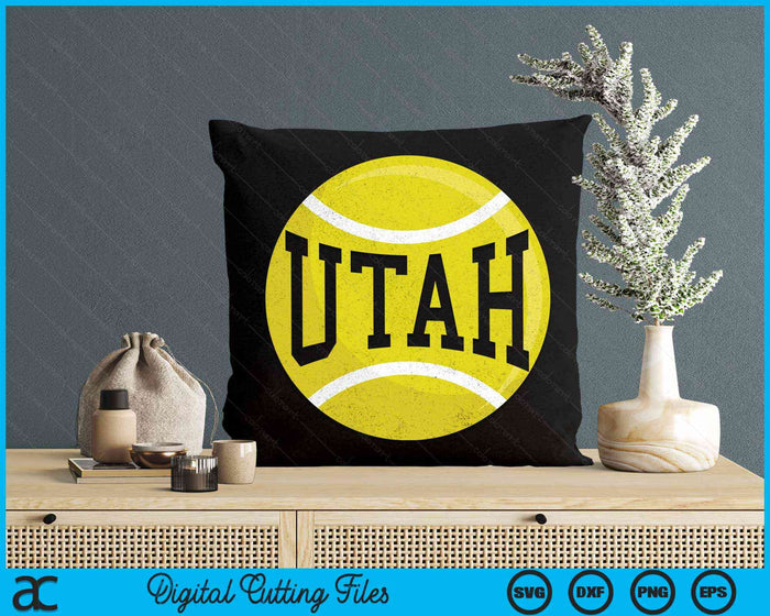 Utah Tennis Fan SVG PNG Digital Cutting Files Utah Tennis Fan SVG PNG Digital Cutting Files