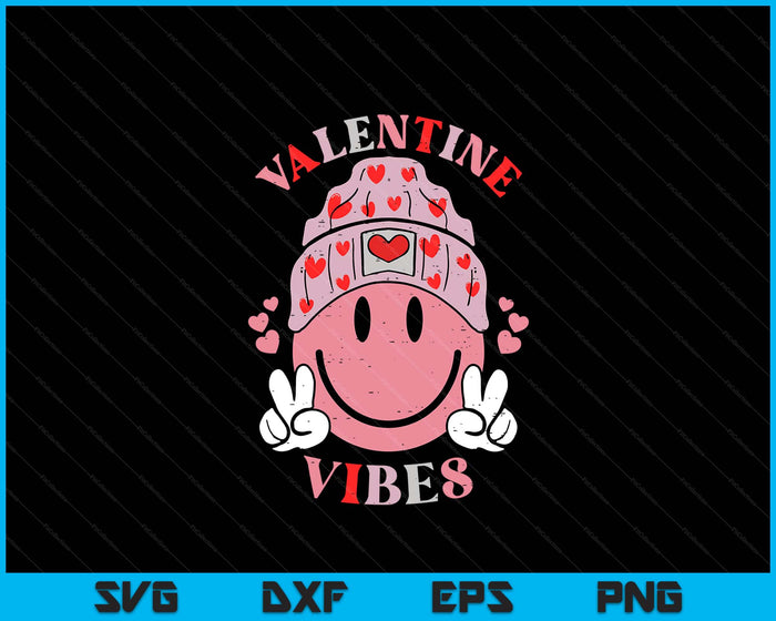 Valentine Vibes Valentines Day Retro SVG PNG Digital Printable Files Valentine Vibes Valentines Day Retro SVG PNG Digital Printable Files