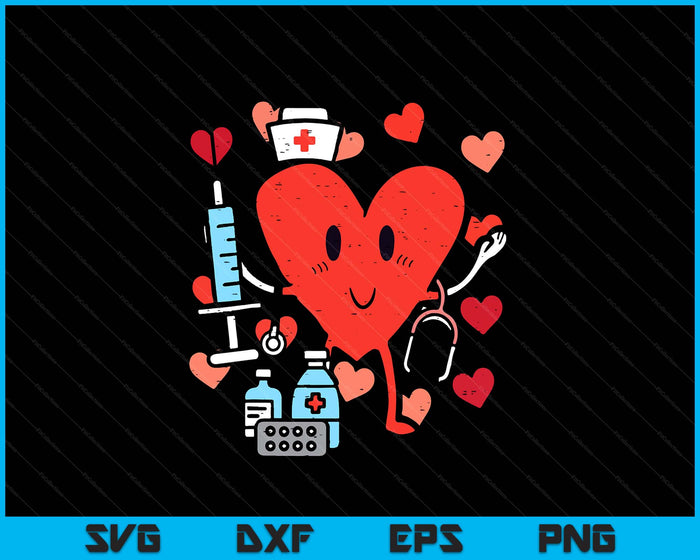 Valentines Day Nurse Heart Funny Nursing Scrub Top RN Women SVG PNG Digital Printable Files Valentines Day Nurse Heart Funny Nursing Scrub Top RN Women SVG PNG Digital Printable Files