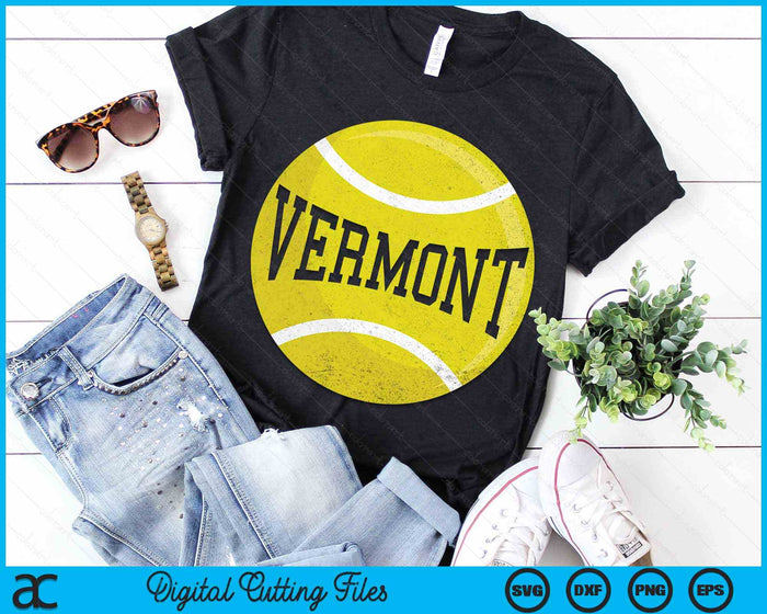 Vermont Tennis Fan SVG PNG Digital Cutting Files Vermont Tennis Fan SVG PNG Digital Cutting Files