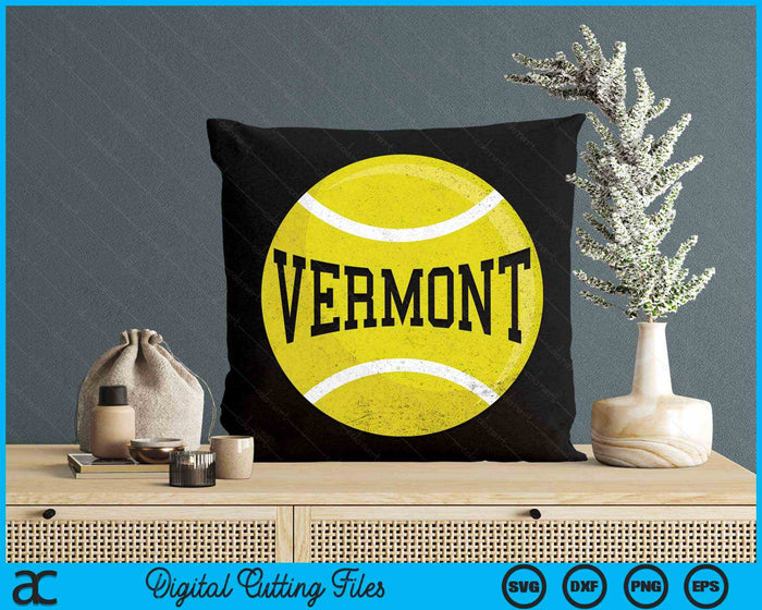 Vermont Tennis Fan SVG PNG Digital Cutting Files Vermont Tennis Fan SVG PNG Digital Cutting Files