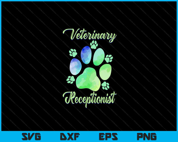 Vet Tech Student Design For Veterinarian Vet Receptionist SVG PNG Digital Cutting Files
