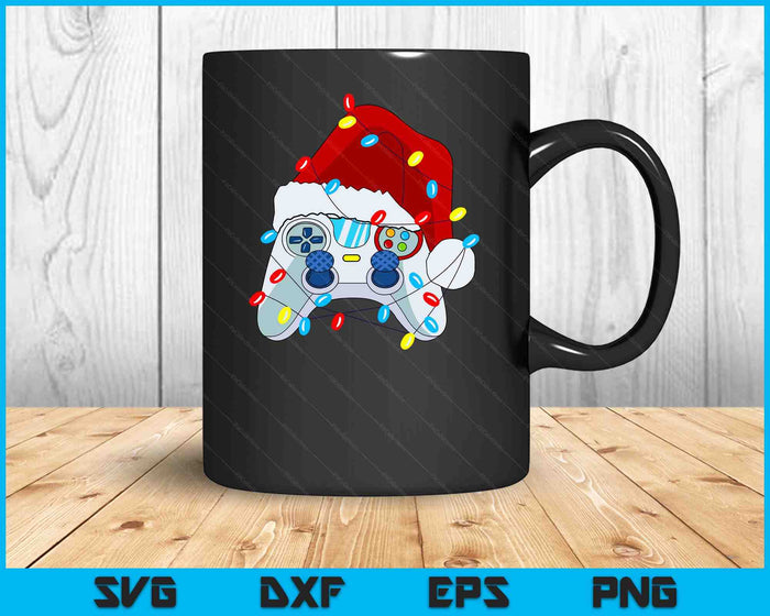 Video Game Controller Christmas Santa Hat Gamer Boys SVG PNG Digital Printable Files Video Game Controller Christmas Santa Hat Gamer Boys SVG PNG Digital Printable Files