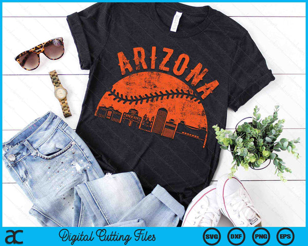 Vintage Arizona Baseball SVG PNG Digital Cutting Files