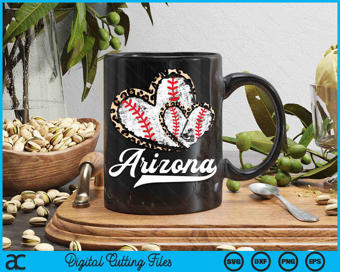 Vintage Arizona Baseball Leopard Heart Baseball Fans SVG PNG Digital Cutting Files Vintage Arizona Baseball Leopard Heart Baseball Fans SVG PNG Digital Cutting Files