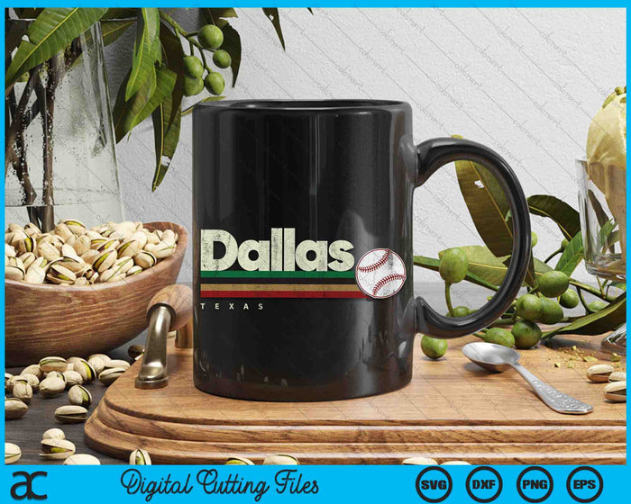 Vintage Baseball Dallas City Baseball Retro Stripes SVG PNG Digital Cutting Files Vintage Baseball Dallas City Baseball Retro Stripes SVG PNG Digital Cutting Files