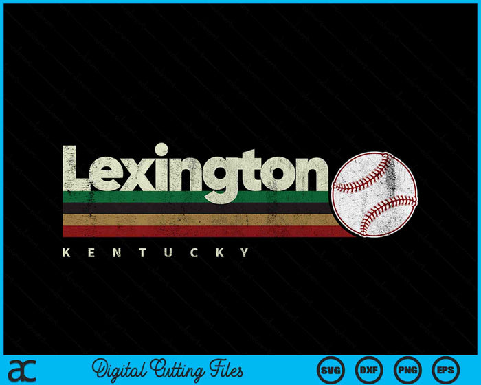 Vintage Baseball Lexington City Baseball Retro Stripes SVG PNG Digital Cutting Files Vintage Baseball Lexington City Baseball Retro Stripes SVG PNG Digital Cutting Files