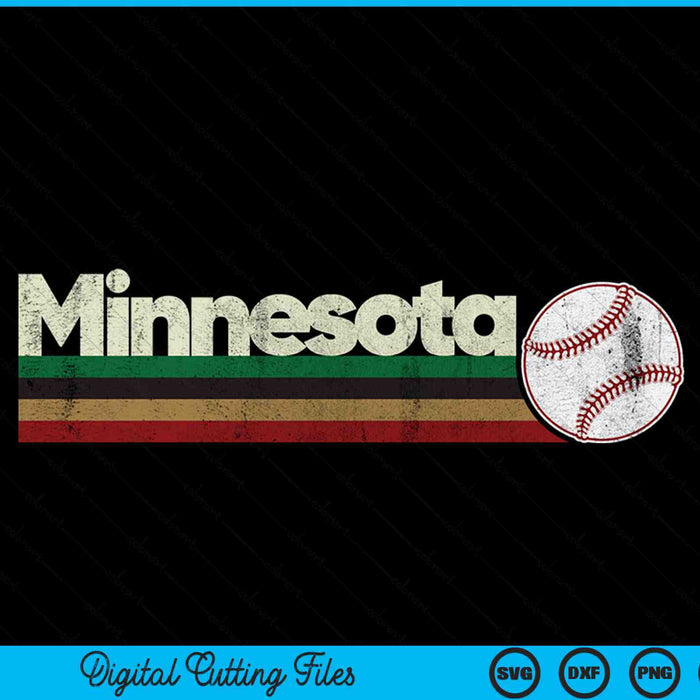 Vintage Baseball Minnesota Baseball Retro Stripes SVG PNG Digital Cutting Files Vintage Baseball Minnesota Baseball Retro Stripes SVG PNG Digital Cutting Files