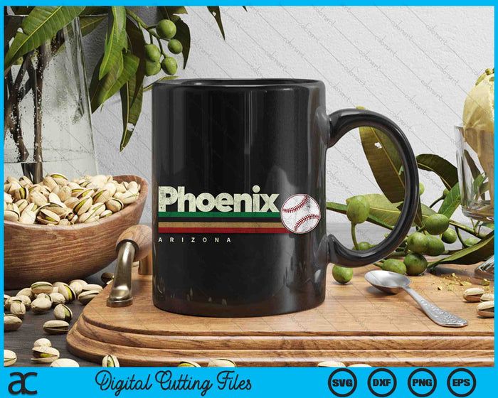 Vintage Baseball Phoenix City Baseball Retro Stripes SVG PNG Digital Cutting Files Vintage Baseball Phoenix City Baseball Retro Stripes SVG PNG Digital Cutting Files