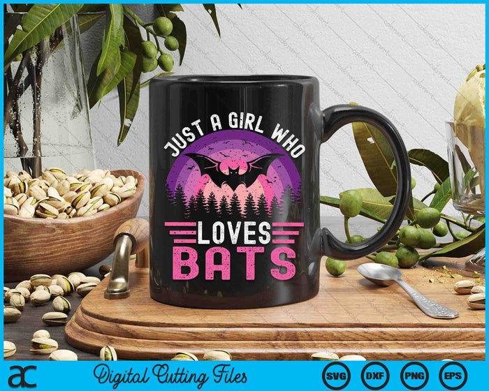 Vintage Bat Just A Girl Who Loves Bats Funny Bat Halloween SVG PNG Digital Cutting File Vintage Bat Just A Girl Who Loves Bats Funny Bat Halloween SVG PNG Digital Cutting File