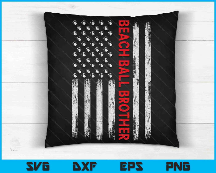Vintage Beach Ball Brother USA Flag SVG PNG Digital Printable Files Vintage Beach Ball Brother USA Flag SVG PNG Digital Printable Files