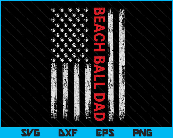 Vintage Beach Ball Dad USA Flag SVG PNG Digital Printable Files Vintage Beach Ball Dad USA Flag SVG PNG Digital Printable Files