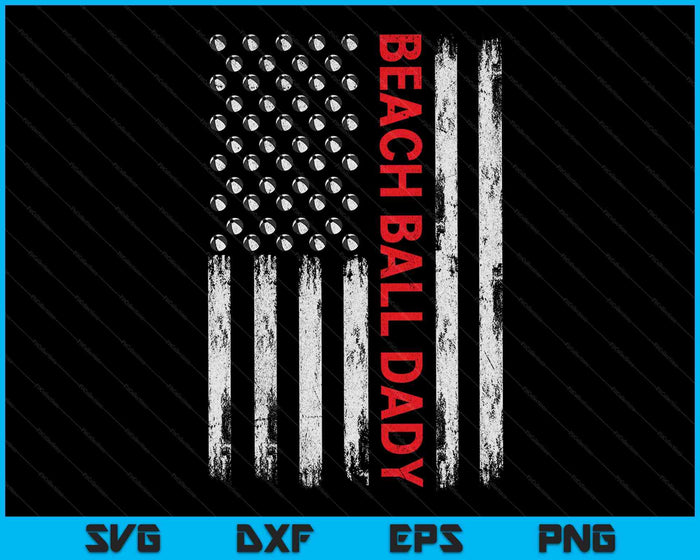 Vintage Beach Ball Dady USA Flag SVG PNG Digital Printable Files Vintage Beach Ball Dady USA Flag SVG PNG Digital Printable Files