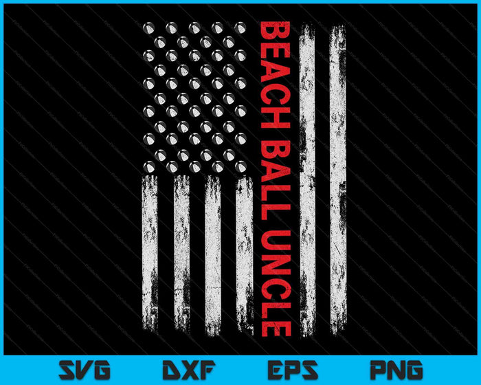 Vintage Beach Ball Uncle USA Flag SVG PNG Digital Printable Files