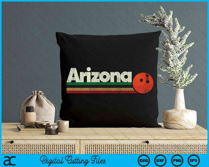 Vintage Bowling Arizona Bowling Retro Stripes SVG PNG Digital Cutting Files Vintage Bowling Arizona Bowling Retro Stripes SVG PNG Digital Cutting Files