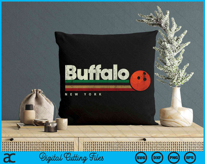 Vintage Bowling Buffalo City Bowling Retro Stripes SVG PNG Digital Cutting Files Vintage Bowling Buffalo City Bowling Retro Stripes SVG PNG Digital Cutting Files