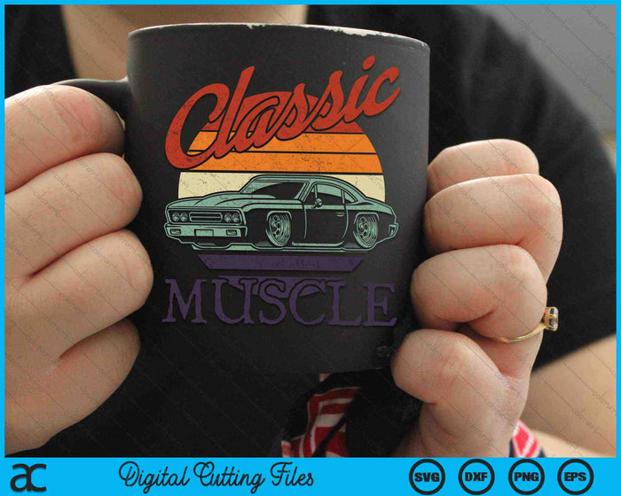 Vintage Classic Muscle Car SVG PNG Digital Cutting Files Vintage Classic Muscle Car SVG PNG Digital Cutting Files