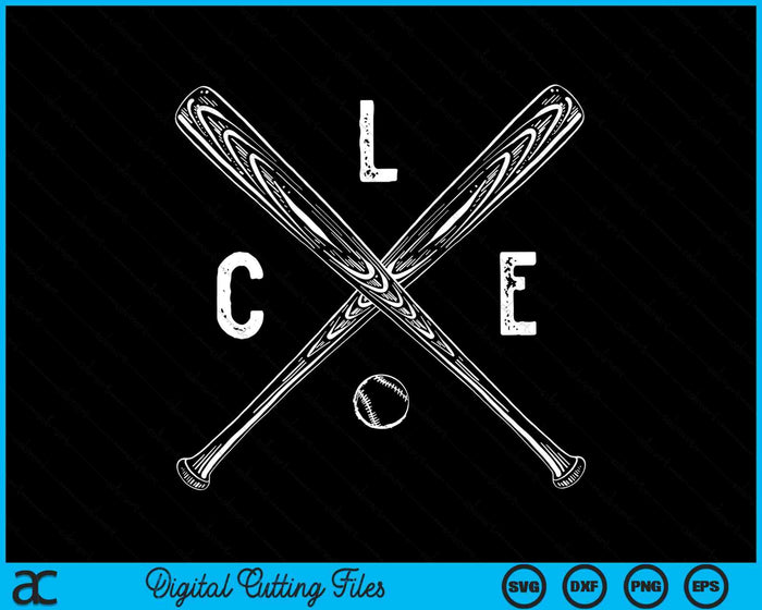 Vintage Cleveland Béisbol Cleveland Ohio SVG PNG Archivo de corte digital Vintage Cleveland Béisbol Cleveland Ohio SVG PNG Archivo de corte digital