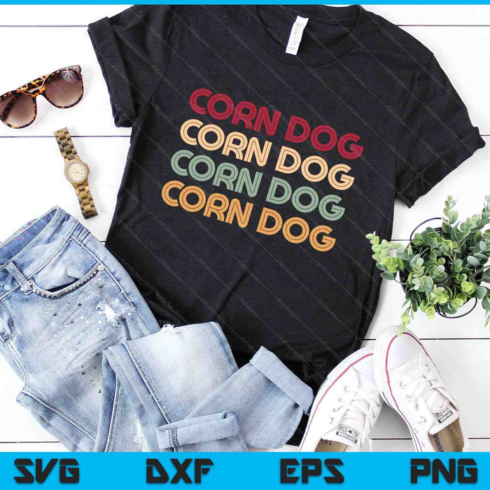 Vintage Corn Dog SVG PNG Digital Printable Files