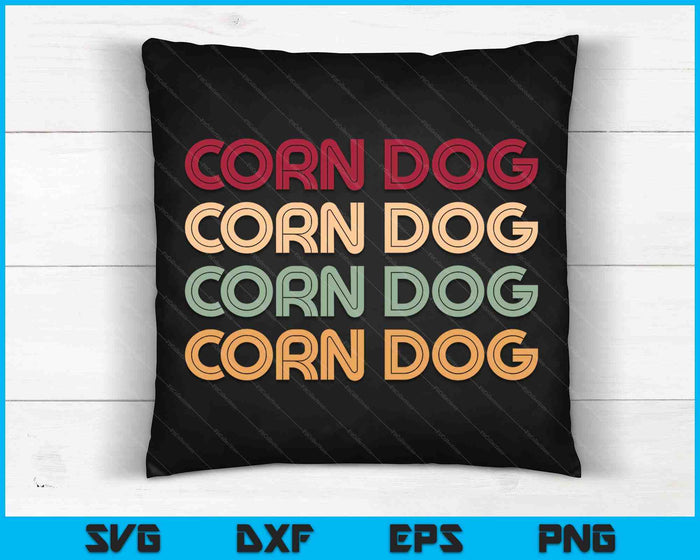 Vintage Corn Dog SVG PNG Digital Printable Files