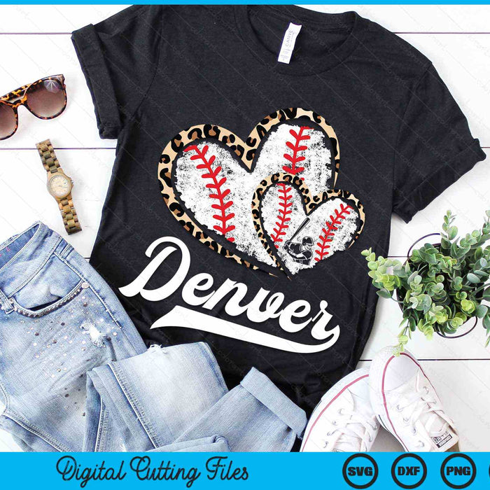 Vintage Denver Baseball Leopard Heart Baseball Fans SVG PNG Digital Cutting Files Vintage Denver Baseball Leopard Heart Baseball Fans SVG PNG Digital Cutting Files
