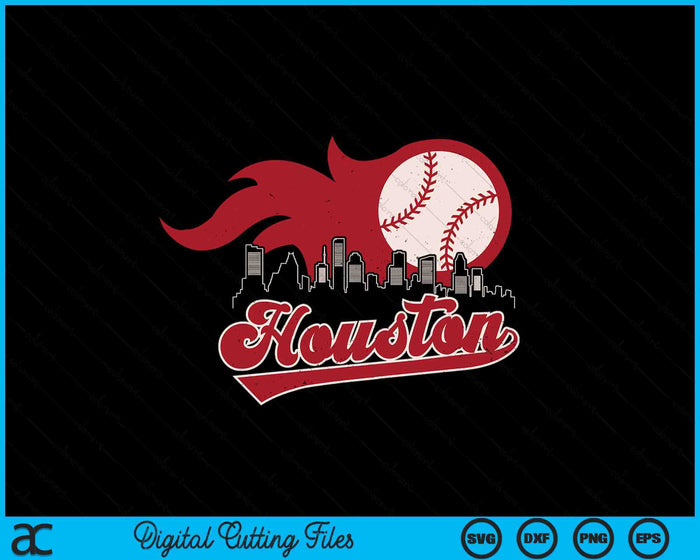 Vintage Distressed Houston Baseball Lovers SVG PNG Digital Printable Files Vintage Distressed Houston Baseball Lovers SVG PNG Digital Printable Files