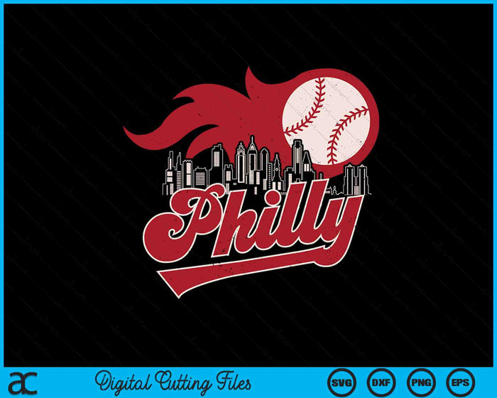 Vintage Distressed Philly Baseball Lovers SVG PNG Digital Printable Files Vintage Distressed Philly Baseball Lovers SVG PNG Digital Printable Files