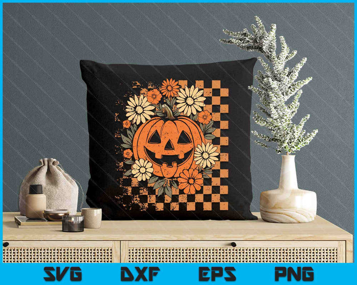 Vintage Floral Boho Pumpkin Cute Halloween Fall SVG PNG Digital Printable Files Vintage Floral Boho Pumpkin Cute Halloween Fall SVG PNG Digital Printable Files