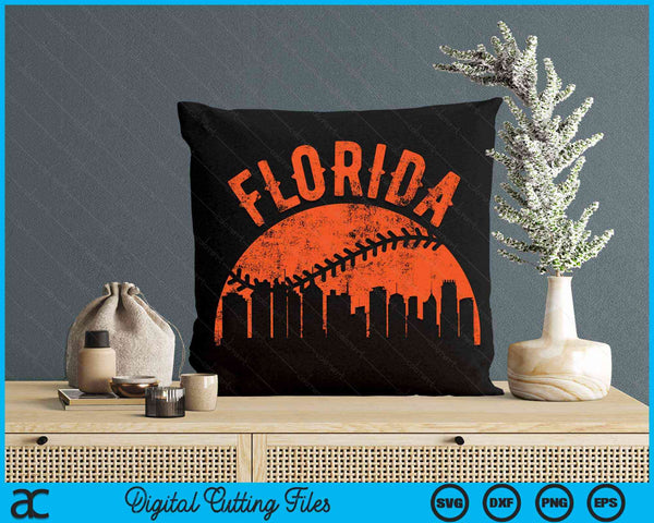 Vintage Florida City Baseball SVG PNG digitale snijbestanden