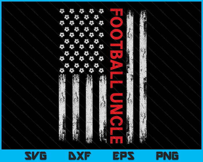 Vintage Football Uncle USA Flag SVG PNG Digital Printable Files Vintage Football Uncle USA Flag SVG PNG Digital Printable Files