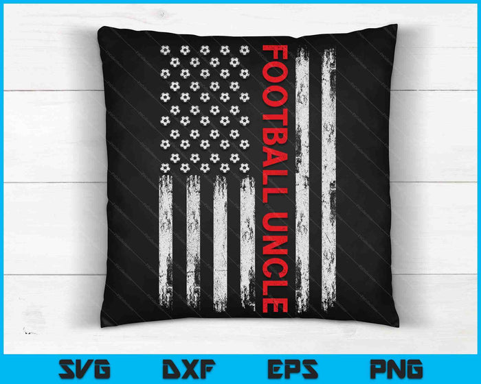Vintage Football Uncle USA Flag SVG PNG Digital Printable Files Vintage Football Uncle USA Flag SVG PNG Digital Printable Files